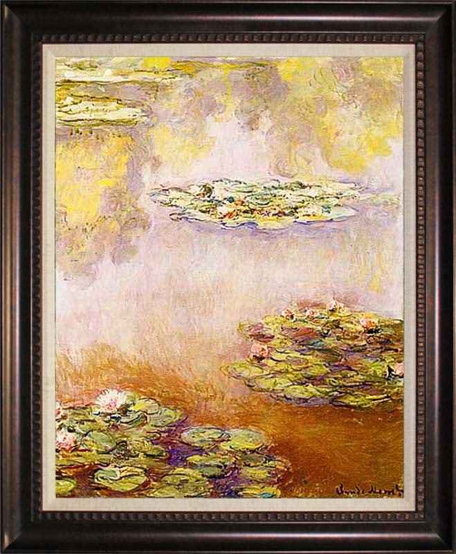 Claude Monet Limited Edition Nympheas on canvas after Monet Hand Embellished Painting on canvas (1 of 1)
