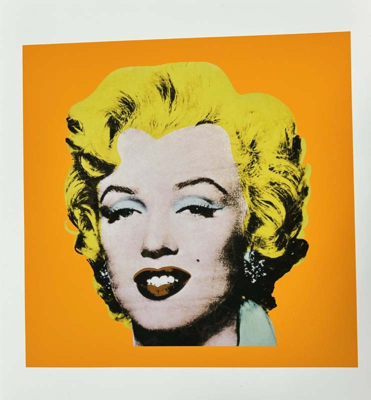 Marilyn Monroe on canvas 32x32 inches Andy Warhol (American 1928-1987): Andy Warhol (American 1928-1987) Marilyn Monroe on canvas after Andy Warhol. Approx 32x32 inches. Includes documentation. Gallery wrapped. Art Artwork Artist.