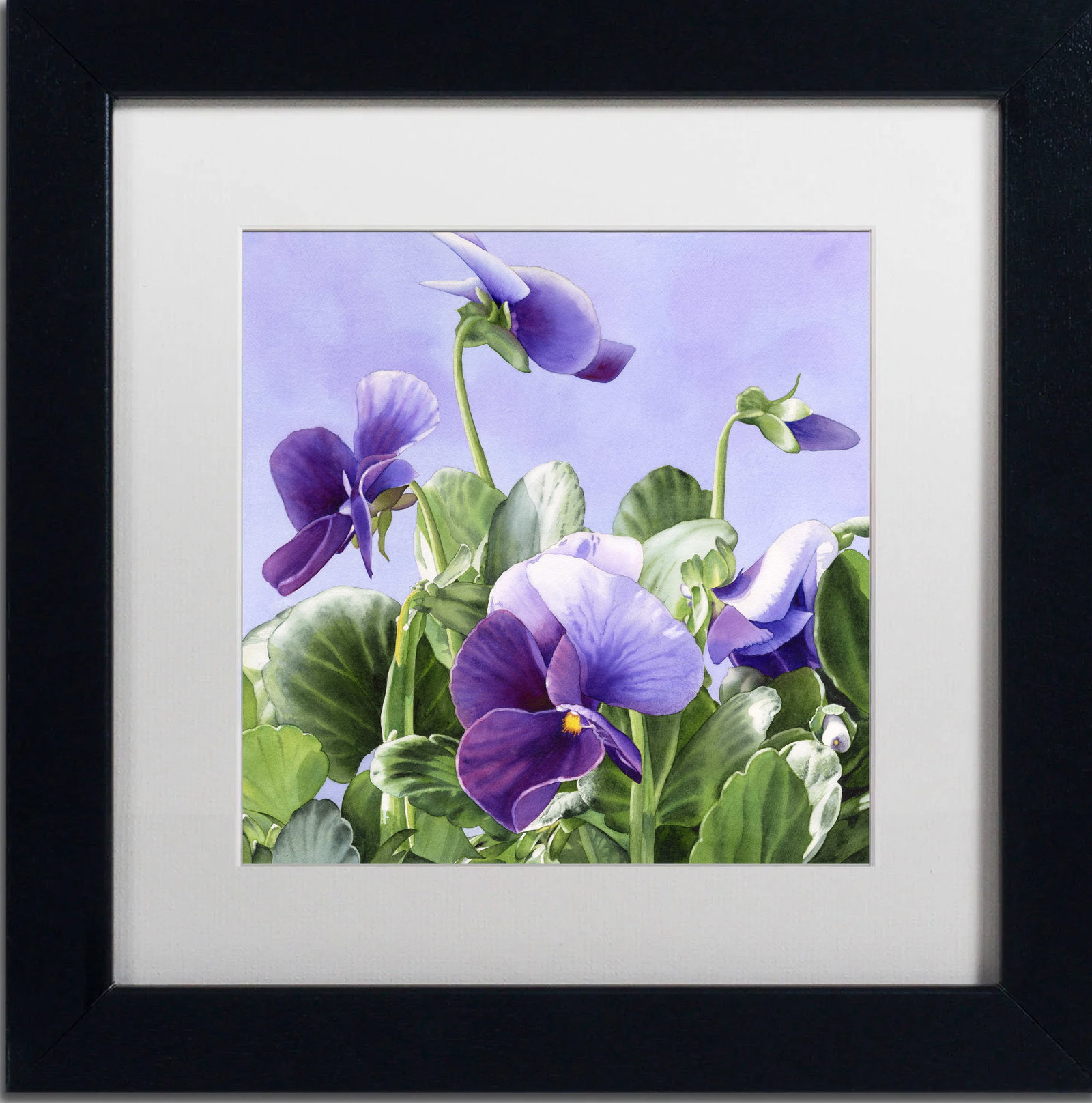 Donna Lesley (American 1940-2010) Limited Edition. #1 Purple Pansies ink on paper. Limited Edition h: Donna Lesley (American 1940-2010) Limited Edition on paper hand signed by the estate. Approx 30x20 inches Hand signed by the Estate and numbered. Includes certificate. Art Artwork Artist.