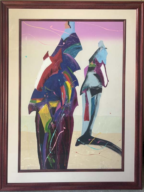 Veloy Vigil Limited Edition painting on paper: Veloy Vigil Limited Edition on paperVeloy Vigil Limited Edition serigraph on paper Approx 24x30 inches image size Hand signed and numbered Custom framed and includes certificate. Art Artwork Artist.