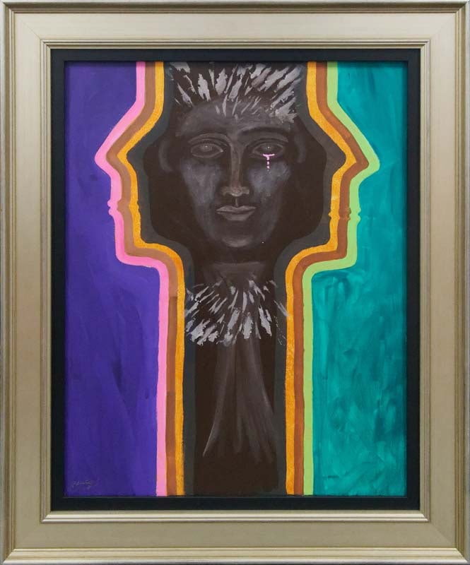 Gaylord Soli (American 1939) Original Painting on canvas: Gaylord Soli (American 1939) Original acrylic on canvas. One of a kind. Hand signed by the artist. Approx. 24 x 30 inches image size. Includes certificate of authenticity. Custom framed. This work was