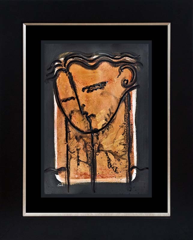 Gaylord Soli (American 1939) Original Painting on canvas 38x30 inches approx: Gaylord Soli (American 1939) - Original One of a kind. Hand signed by the artist. Approx 44 x36 inches. Includes certificate of authenticity. Custom framed. This work was purchased directly from the a