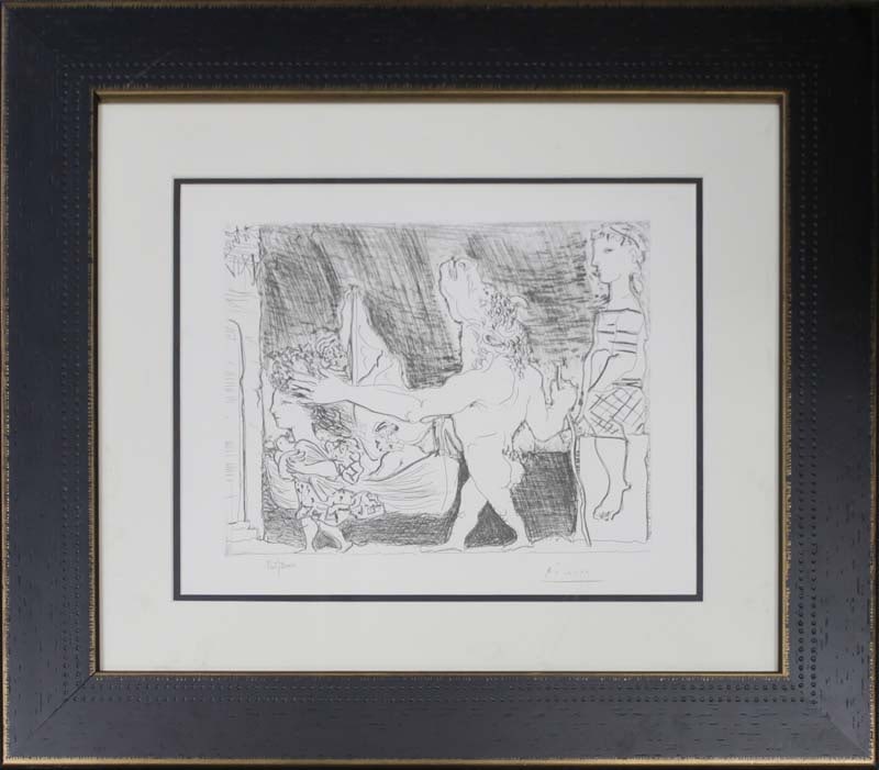 Pablo Picasso (Spanish 1881-1973) lithograph limited edition with museum official stamp (1 of 1)
