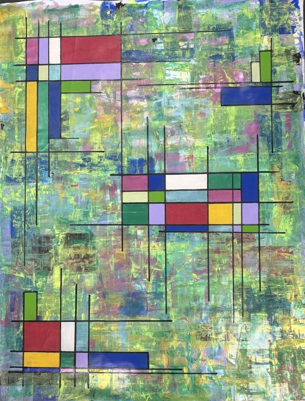 Original Painting on canvas by Art Chorny (American - Ukranian 1965) Abstract (1 of 1)