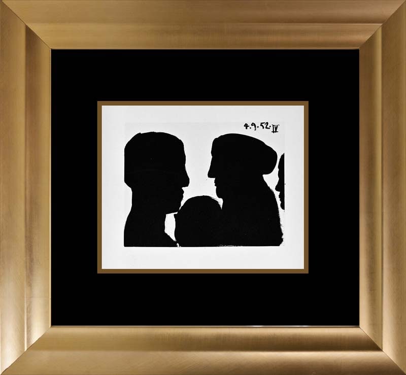 Picasso (Spanish 1881-1973) lithograph printed in Paris over 60 years ago: Picasso (Spanish 1881-1973) lithograph printed in Paris over 60 years ago. Approx 24x20 inches. Includes certificate. Custom framed. Art Artwork Artist.