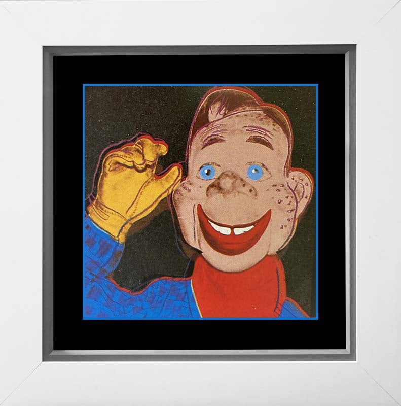 Andy Warhol (American 1928-1987) Howdy Doody Screenprint with Diamond Dust and Colophon 1981: Andy Warhol (American 1928-1987) Andy Warhol Howdy Doody. Serigraph Screen print and Colophon with Diamond Dust. 1981. Approx. 38x38 inches. This working trial proof was made outside the regular editi