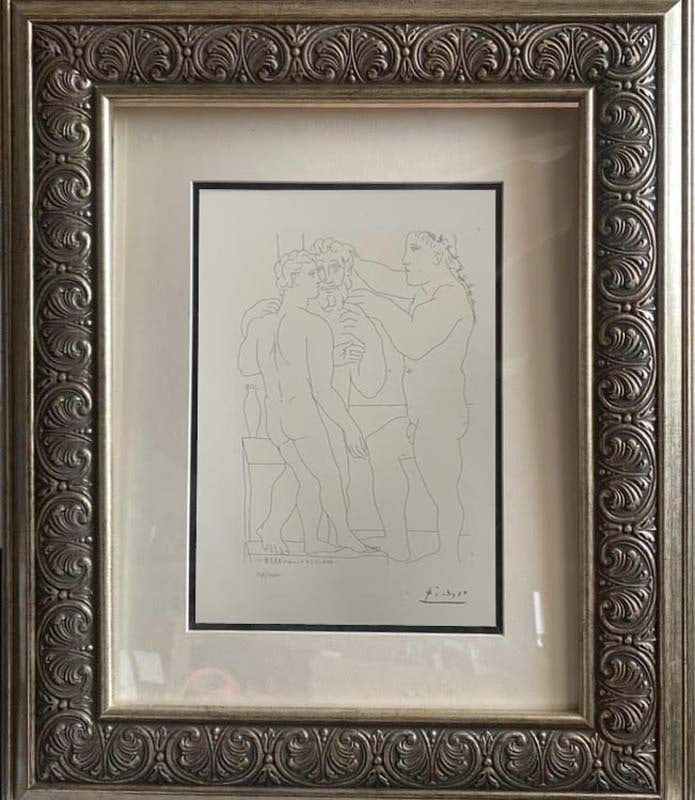 Pablo Picasso (Spanish 1881-1973) Lithograph from 1990 Suite Vollard. Authorized by the Picasso: Pablo Picasso (Spanish 1881-1973) Lithograph from 1990 Suite Vollard. Authorized by the Picasso Family.Pablo Picasso Lithograph from 1990-1992 Suite Vollard. Authorized by the Picasso Family. Each pie