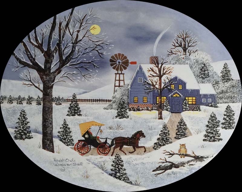 Jane Wooster Scott (American 1920) Limited Edition painting Canvas (1 of 1)