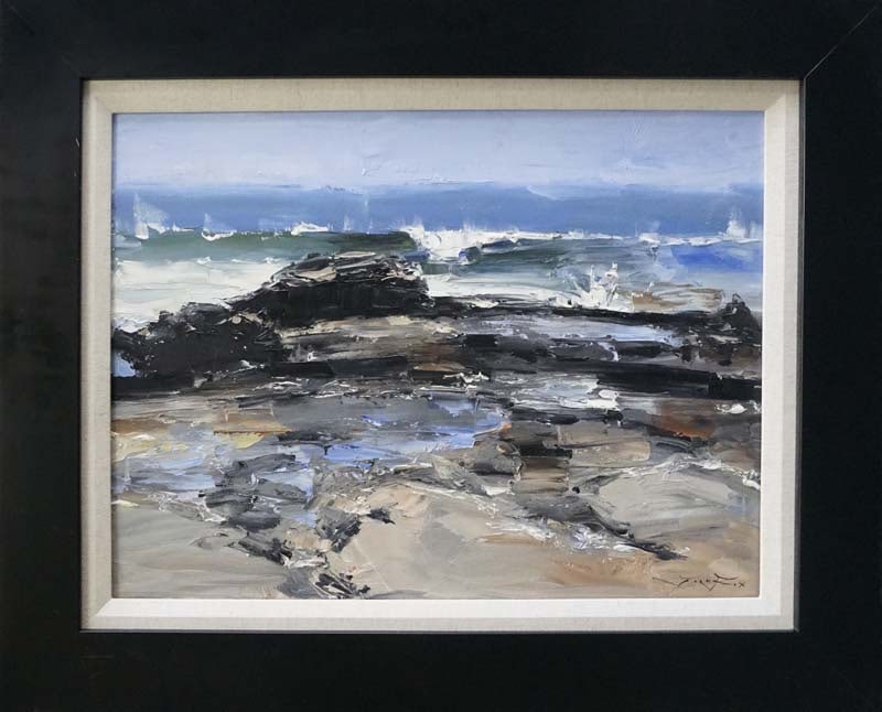 Jorn Fox (American 1954) Original Painting on canvas by Jorn Fox (American 1954): Original oil painting on canvas. Approx 30 x 40. One of a kind original. Hand signed by the artist Jorn Fox (American 1954) Custom Framed. Includes Certificate of Authenticity. This work was purchased