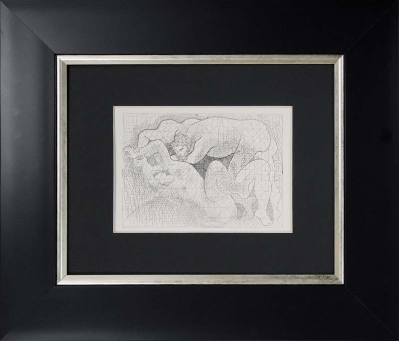 Pablo Picasso (Spanish 1881-1973) Original Lithograph 1956 Vollard Collection: Pablo Picasso (Spanish 1881-1973) Lithograph from Suite Vollard, 1956. A stunning impression of the original etching. Approx 20 x 24 inches. Custom framed. Includes Certificate of Authenticity. Art Ar