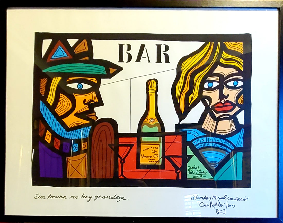 Carlos Paez Vilaro CARLOS PÀEZ VILARÒ WITHOUT MADNESS 2003: Carlos Paez Vilaro CARLOS PÀEZ VILARÒ WITHOUT MADNESS THERE IS NO GREATNESS SERIGRAPH ON PAPER 2003. Art Artwork Artist.