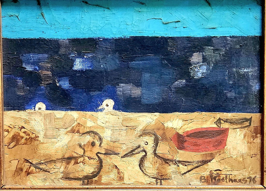 Koothaas VINTAGE DECORATIVE PAINTING SIGNED KOOTHAAS (1 of 1)