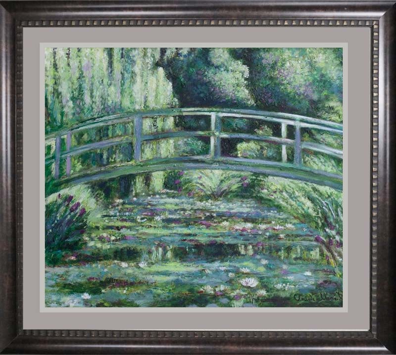 Claude Monet Japanese Bridge Limited Edition on paper after Monet: Claude Monet Japanese Bridge limited edition on paper after Monet Approx 26x30 inches. The signature is in the plate. Includes documentation Custom framed Art Artwork Artist.