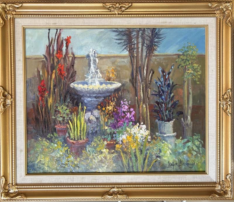 Rafael Maniago (Filipino 1944) Original oil Painting on canvas: Rafael Maniago (Filipino 1944) Original oil Painting on canvasOriginal Oil by Rafael Approx 20x24 inches. Original oil one of a kind. Hand signed by the artist. Custom framed. Includes certificate of