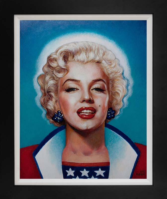 Katherine Arion (American 1957) Original Painting on canvas Marilyn Monroe: Original Painting on canvas by Katherine Arion (American 1957) Approx 30x26 inches Custom framed and includes certificate Hand signed by the artist One of a kind original. This work was purchased