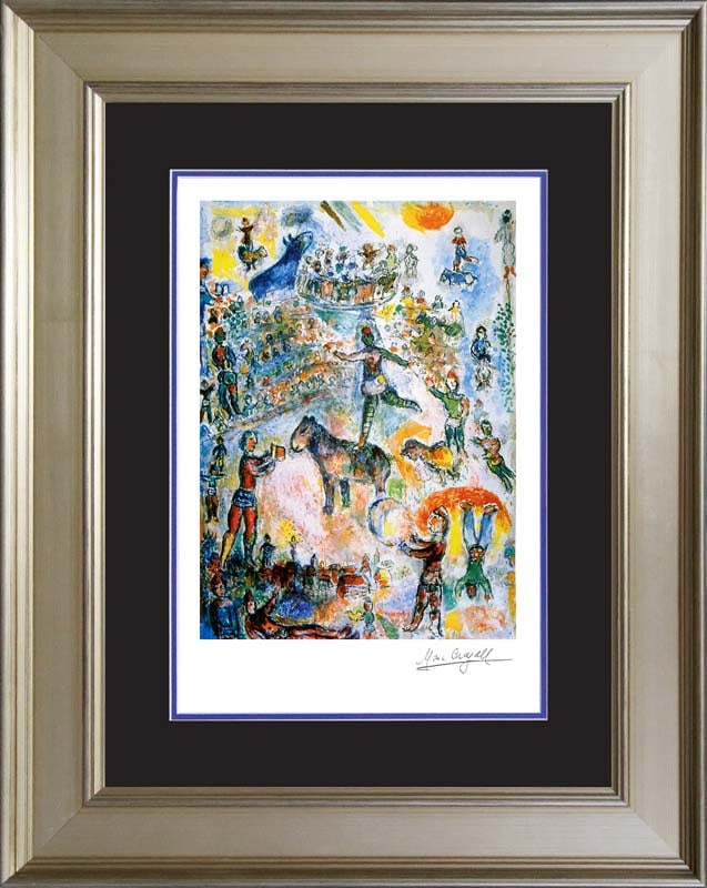 Marc Chagall (Russian-French 1887-1985) Marc Chagall Grand Circus Marc Chagall Limited Edition: Marc Chagall (Russian-French 1887-1985) Marc Chagall. Limited edition lithograph on archival watercolor paper. The signature is in the plate. Certificate of Authenticity is included. Approx. 25x30 inc
