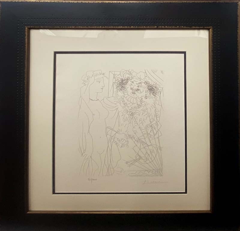 Pablo Picasso (Spanish 1881-1973) lithograph limited edition with museum stamp (1 of 1)