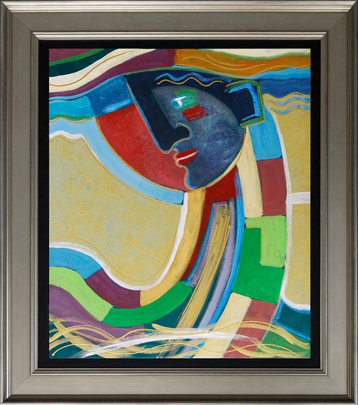 Gaylord Soli (American 1939) Gaylord Soli Original Painting on canvas: Gaylord Soli (American 1939) Original acrylic on canvas One of a kind. Hand signed by the artist. Approx 24 x 30 inches image size Includes certificate of authenticity. Custom framed. This work was pu