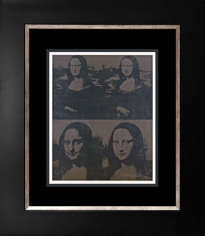 Andy Warhol (American 1928-1987) Mona Lisa Lithograph after Warhol: Andy Warhol (American 1928-1987) Andy Warhol Mona Lisa Lithograph. Lithograph from 1991. after Andy Warhol Approx 22x20 inches. Professionally framed. Includes documentation. Art Artwork Artist.