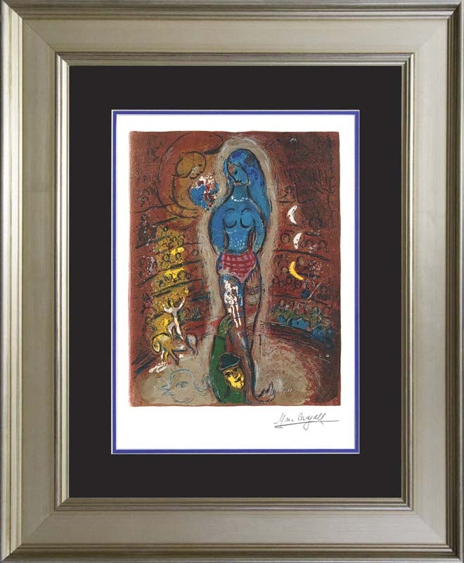 Marc Chagall (Russian-French 1887-1985) Marc Chagall Circus Marc Chagall Limited Edition Lithograph: Marc Chagall (Russian-French 1887-1985) Marc Chagall. Limited edition lithograph on archival watercolor paper. The signature is in the plate. Certificate of Authenticity is included. Approx. 25x30 in.