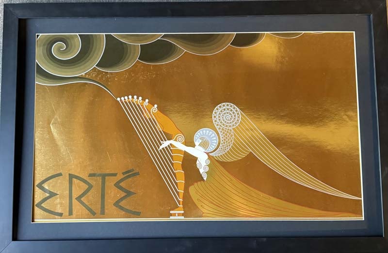Erte (Russian-French-1892-1990) lithograph 1987: Erte (Russian-French-1892-1990) Lithograph Limited Edition signed AP Approx 24x18 inches image size custom framed and includes certificate. Art Artwork Artist.