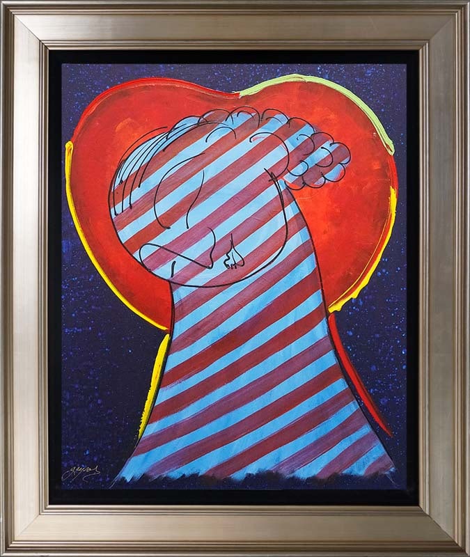 Gaylord Soli (American 1939) Original Painting on canvas by Gaylord Soli: Gaylord Soli (American 1939) - Original acrylic on canvas One of a kind. Hand signed by the artist. Approx 30 x 34 inches image size. Includes Certificate of Authenticity. Custom framed. This work was