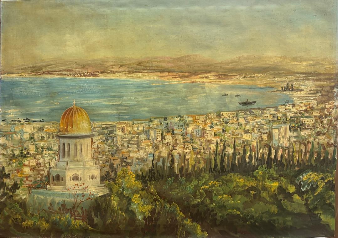 Original vintage oil painting by N Bik Jerusalem Beautiful detailed work with vibrant colors: Original vintage oil painting by N Bik Jerusalem Beautiful detailed work with vibrant colors This is in very good condition. Image Size 27.5x19.5 inches Art Artwork Artist. step