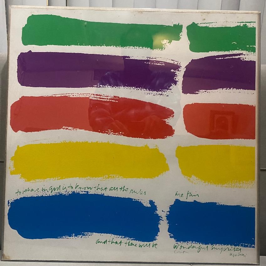 Rainbow Sister Mary Corita Kent Original Serigraph: Rainbow Sister Mary Corita Kent Original Serigraph 23 x 23 signed by artist Edition of 200 Original Acrylic Frame. Art Artwork Artist.
