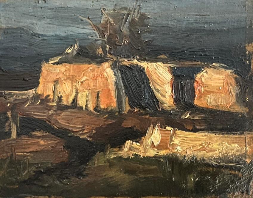 Joseph Czapski (1896-1993) Oil painting on board: Joseph Czapski (1896-1993)Technique: Oil painting on board.Measures: 26.5 x 21 cmTitle: LandscapeSigned: lower right edgeProvenance: Private CollectionBiography:Józef Czapski (Prague, April 3, 1896 �