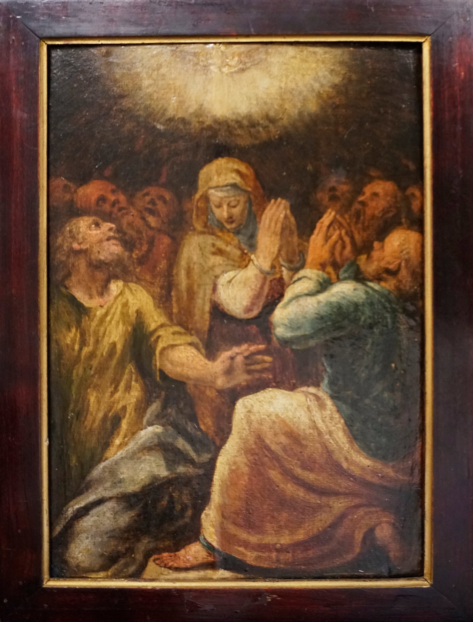 Girolamo Romani, known as Romanino (1485-1566) oil on wood panel Gerolamo Romano called II Romanin: Girolamo Romani, known as Romanino (1485-1566) 12.5x8.25 image size oil on wood panel. This has been examined by the Academy of Venice and in Rome. From the collection of Perinotto. This painting appe