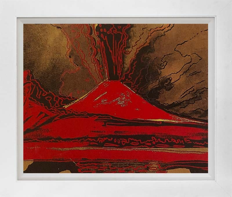 Andy Warhol (American, 1928-1987) Screenprint Vesuvius Volcano 1985 Serigraph: Andy Warhol (American, 1928-1987) Screenprint Vesuvius Volcano 1985 SerigraphAndy Warhol Vesuvius. Serigraph Screenprint 1985. Approx 38 x 32 inches. This proof was made outside the regular edition du