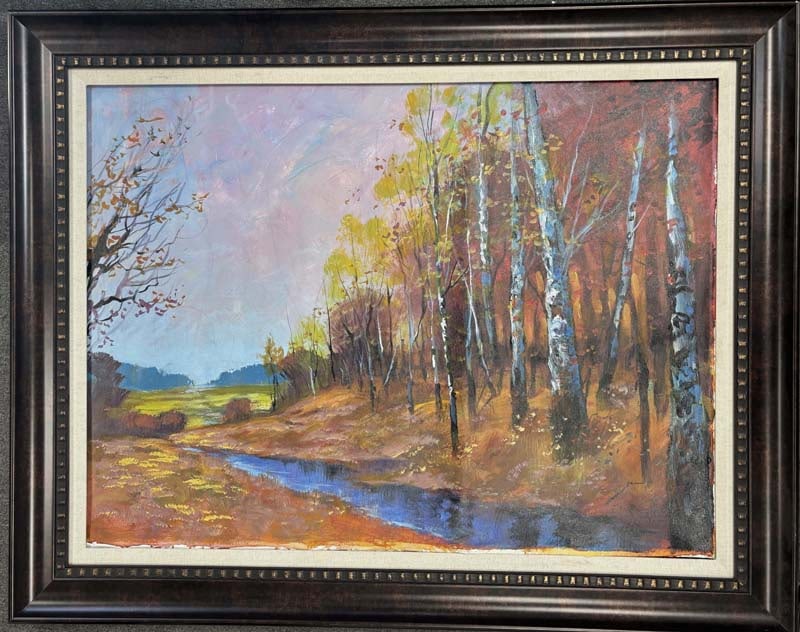 Michael Schofield (American 1947) Original on canvas Landscape painting: Michael Schofield (American 1947) Original oil on on canvas 40x30 inches One of a kind original. Hand signed by the artist. Custom framed and certificate of authenticity Art Artwork Artist.