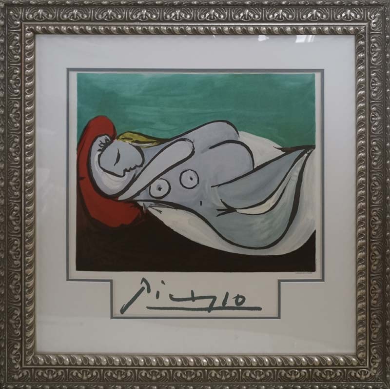 Pablo Picasso (Spanish 1881-1973) Lithograph Marina Picasso Limited Edition 982: Pablo Picasso (Spanish 1881-1973) Lithograph Marina Picasso Limited Edition 982Pablo Picasso Lithograph. Marina Picasso Limited Edition. Hand signed and numbered by Marina Picasso. Marina Picasso is P