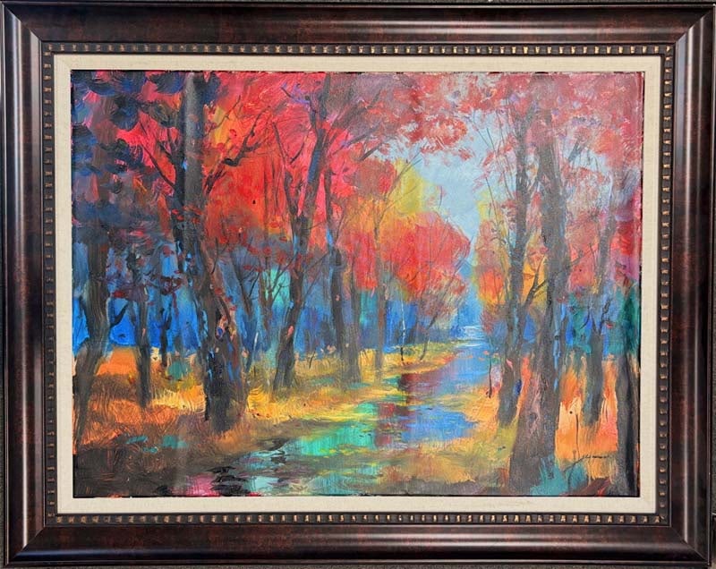 Michael Schofield (American 1947) Original on canvas Landscape painting: Michael Schofield (American 1947) Original oil on on canvas 40x30 inches One of a kind original. Hand signed by the artist. Custom framed and certificate of authenticity Art Artwork Artist.