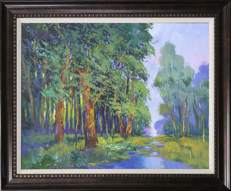 Michael Schofield (American 1947) Original on canvas Landscape painting: Michael Schofield (American 1947) Original oil on on canvas 40x30 inches One of a kind original. Hand signed by the artist. Custom framed and certificate of authenticity Art Artwork Artist.