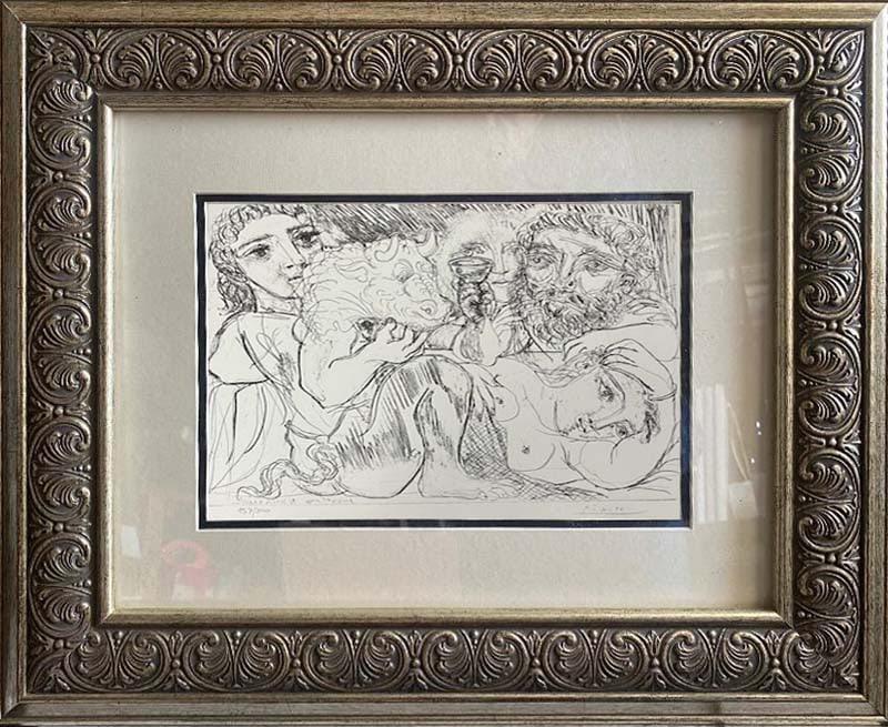 Pablo Picasso (Spanish 1881-1973) Lithograph from 1990 Suite Vollard. Authorized by the Picasso (1 of 1)