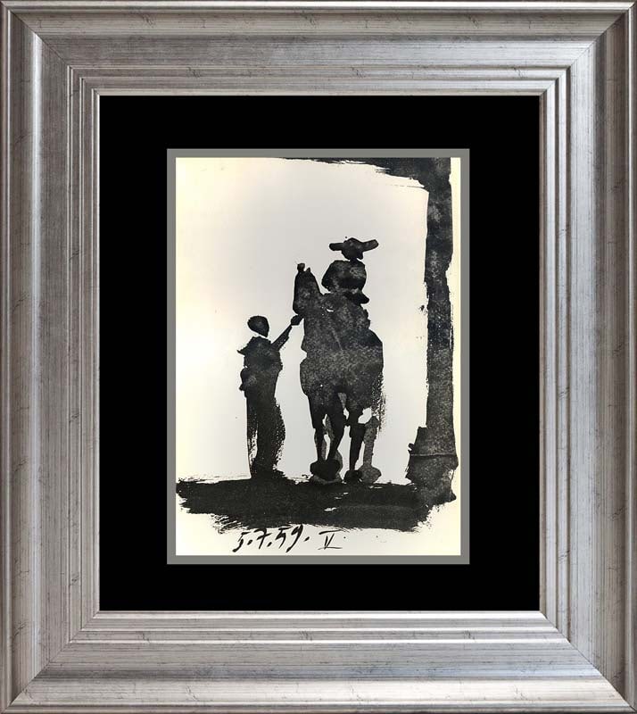 Pablo Picasso (Spanish 1881-1973) Lithograph from 1961: Pablo Picasso (Spanish 1881-1973) Pablo Picasso lithograph from 1961. Approx 24x20 inches. Includes certificate. Custom framed. Art Artwork Artist.