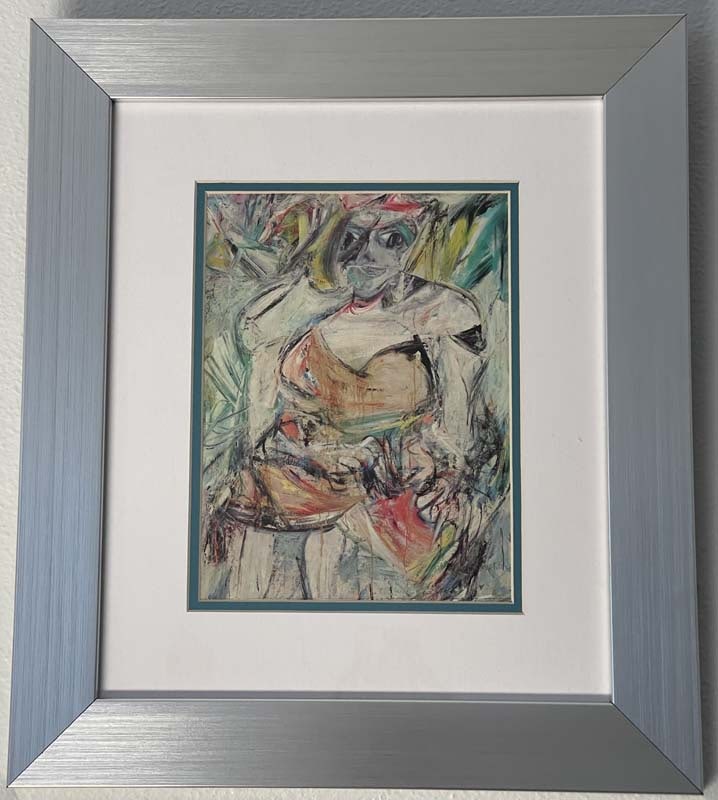 Willem de Kooning (Dutch- American 1904-1997) Color Plate Lithograph: Willem de Kooning (Dutch- American 1904-1997) Approx 24x20 inches color plate lithograph custom framed and includes certificate Art Artwork Artist.