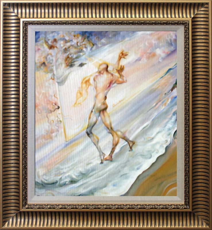 Arina Mixed media Original Painting on canvas Creator: Arina Mixed media Original. Approx 30 x24 inches image size. Hand signed by the artist. Includes Certificate of Authenticity. Custom framed. This work was purchased directly from the artist. Art Artwo