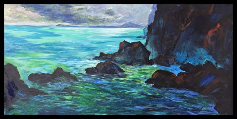 Michael Schofield (American 1947) Original painting on board: Michael Schofield (American 1947) Original Landscape on canvasOriginal one of a kind. Hand signed by the artist. Approx 40 x 28 inches. Includes certificate of authenticity. Custom framed. This work w