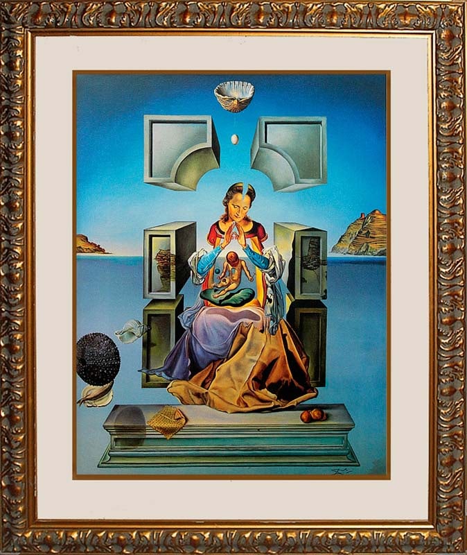 Salvador Dali (Spanish 1904-1989) The First Study for Madonna Limited Edition Lithograph: Salvador Dali (Spanish 1904-1989) The First Study for Madonna Limited Edition LithographSalvador Dali-Limited Edition Lithograph. The First Study for Madonna. On archival canvas. Includes Certificate