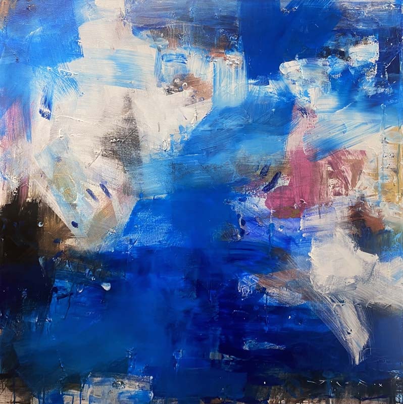 Jorn Fox (American 1954) Original Painting on canvas by Jorn Fox (American 1954): Jorn Fox (American 1954) Original Painting on canvas. 48 x 48 inches. Comes ready to hang. Hand signed by the artist. One of a kind original. This work was purchased directly from the artist Art Artwo