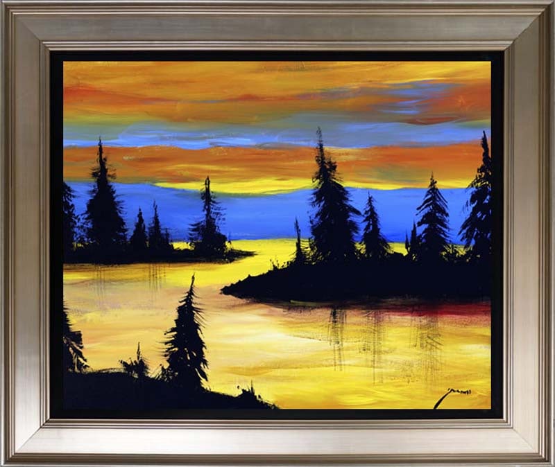 Michael Schofield (American 1947) Original Landscape on canvas: Michael Schofield (American 1947) Original Painting on canvas. Approx. 40x30 inches. One-of-a-kind original. Hand signed by the artist. Includes certificate of authenticity. This work was purchased di