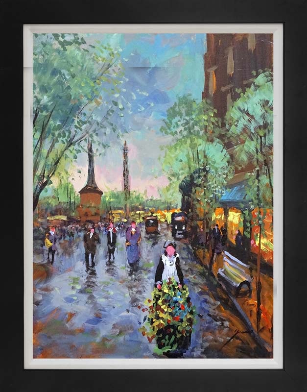 Michael Schofield (American 1947) Hand Embellished Painting on canvas (1 of 1)