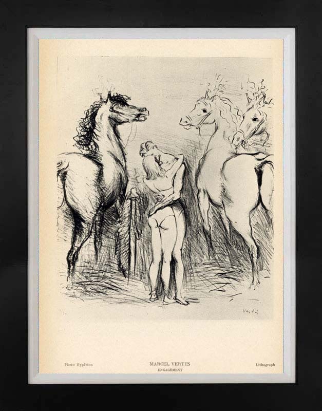 Pablo Picasso (Spanish 1881-1973) Color Plate Lithograph: Pablo Picasso (Spanish 1881-1973) lithograph from 1961 Paris. Image size 16 x 10 inches. Approx. 24 x 20 inches overall. Custom framed Includes certificate. Art Artwork Artist.