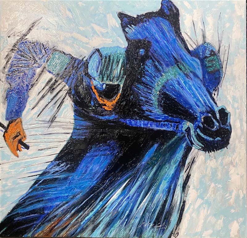 Gaylord Soli (American 1939) Original Mixed Media Painting on canvas by Gaylord Soli: Gaylord Soli (American 1939) Original Mixed Media Painting on canvas Abstract by Gaylord Soli Approx image size 32 x 32 inches. One of a kind original. Hand signed by the artist. Includes certificate