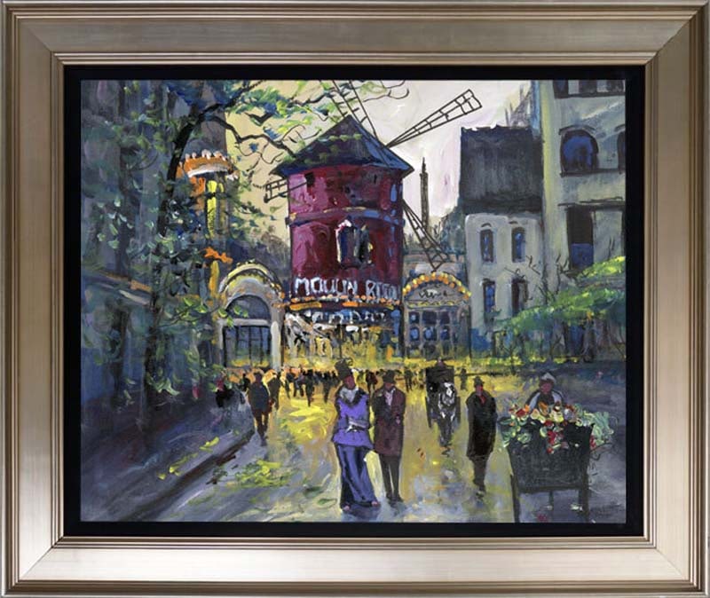 Michael Schofield (American 1947) Hand Embellished Painting oil painting on canvas (1 of 1)