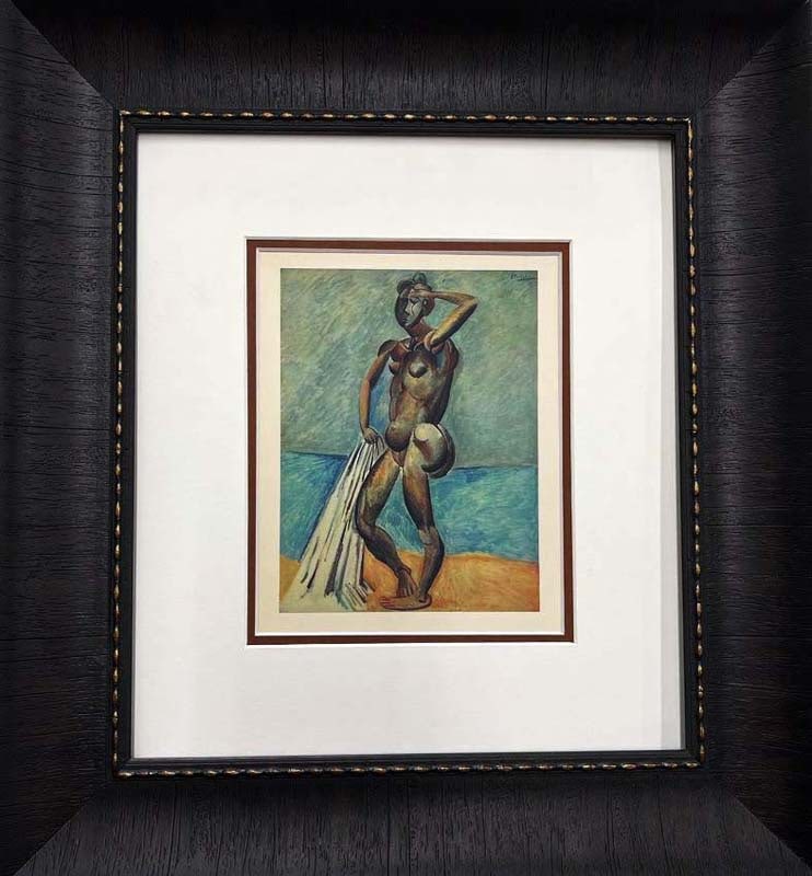 Pablo Picasso (Spanish 1881-1973) Color plate lithograph 1968: Pablo Picasso (Spanish 1881-1973) Color Plate Lithograph from 1968 Approx 22x20 inches Custom framed and includes certificate of authenticity. Art Artwork Artist.