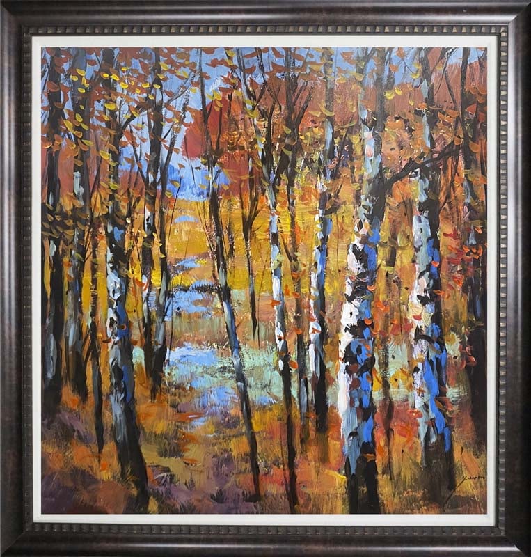 Michael Schofield (American 1947) Landscape Mixed Media Original Painting on canvas (1 of 1)