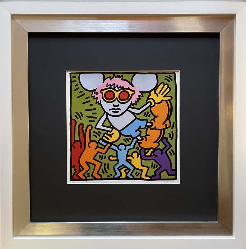 Keith Haring (American 1958-1990) Color Plate Lithograph: Keith Haring (American 1958-1990) Color Plate Lithograph. Approx 20x24 inches. Professionally framed. Includes Certificate of Authenticity. Art Artwork Artist.